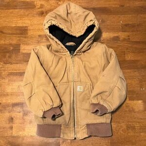 Kids Boys Carhartt Insulated Hooded Jacket Warm Winter